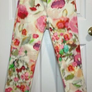 KATE SPADE New York Broome Street Colorful Abstract Skinny Stretch Jeans SZ 29